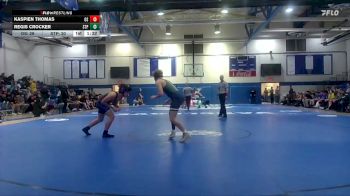 165 lbs Quarterfinals (8 Team) - Kaspien Thomas, Ocean Springs vs Regis Crocker, St. Patrick`s High School