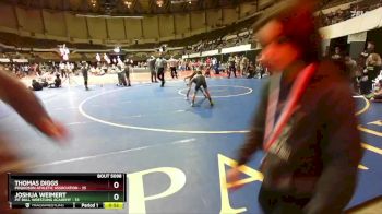 72 lbs 2nd Place Match - Thomas Diggs, Poquoson Athletic Association vs Joshua Weimert, Pit Bull Wrestling Academy