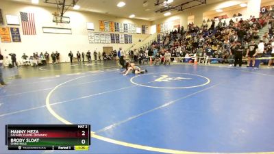 126 lbs Quarterfinal - Manny Meza, Calvary Chapel (Downey) vs Brody Sloat, Chino Hills