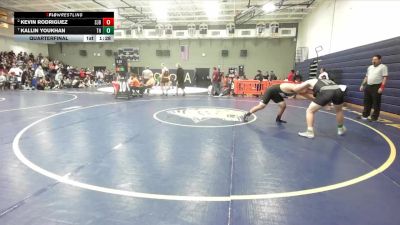 215 lbs Quarterfinal - Kallin Youkhan, Trabuco Hills vs Kevin Rodriguez, St. John Bosco