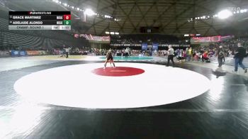 Girls 4A 105 lbs Champ. Round 1 - Grace Martinez, Moses Lake (Girls) vs Adelaide Alonso, Moses Lake (Girls)