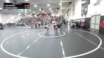 165 lbs Champ. Round 1 - Michael Jimenez, La Quinta/LQ vs Evan Urquiza, Estancia