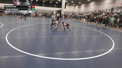 105 lbs Cons. Semis - Noah Thomas, Collum Trained School Of Wrestling vs Cooper Luck, Burnett Trained Wrestling