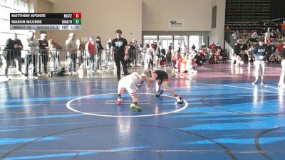 69 lbs Rr Rnd 5 - Matthew Aponte, MeatHeadz - ESC vs Mason McCree, SAVAGE Wrestling Academy - ESC