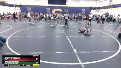 52 lbs Cons. Semi - Brett D`Ettore, C2X vs Banks Meyers, Ninety Six Wrestling