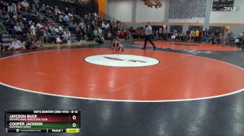 B-12 lbs Cons. Semi - Jayceon Buck, Golden Hawk Wrestling Club vs Cooper Jackson, Hammerin Hawks