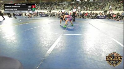 84 lbs Consi Of 16 #2 - Corbin Robinson, Cabot Wrestling Club vs Niko Proctor, Henryetta Knights Wrestling Club
