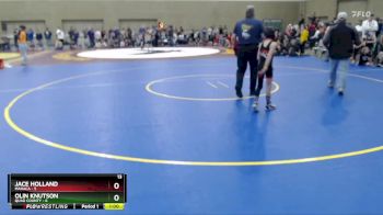 55 lbs Semis (4 Team) - Jace Holland, MAHACA vs Olin Knutson, Quad County
