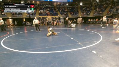 83 lbs Quarterfinal - Elliot Hershey, Mt. Lebanon vs Breslyn Simmons, Quaker Valley