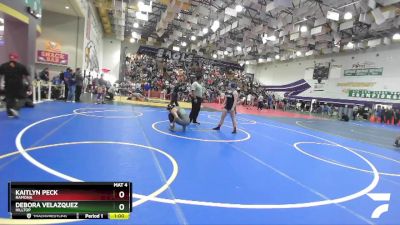 155 Girls Cons. Round 1 - Kaitlyn Peck, Ramona vs Debora Velazquez, Hilltop