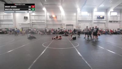 92 lbs Round 5 (8 Team) - Brody Gross, Ohio Gold Black vs Braylen Stewart, Donahue WA