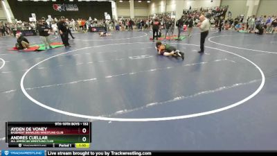 132 lbs Champ. Round 1 - Ayden De Voney, Basement Brawlers Wrestling Club vs Andres Cuellar, All American Wrestling Club