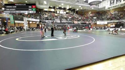 170 lbs Champ. Round 1 - Eva Wyatt, Burlingame HS vs Atavia Cain, Oakley HS