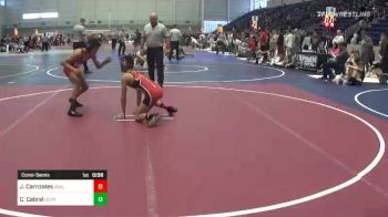 95 lbs Consolation - Jorge Carrizales, Ogallala Youth Wrestling vs Cilus Cabral, Olympus