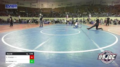 96 lbs Semifinal - Cru Foster, F-5 Grappling vs Armond Goree, Raw Wrestling Club