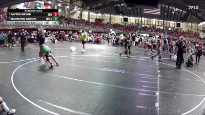 120 lbs Quarterfinal - Madelynn Zierott, Louisville Wrestling Club - Girls vs Payten Meyer, 308 Wrestling Academy