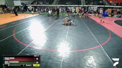 110 lbs Quarterfinal - Ivan Eder, Florida vs Ben Pedersen, Oregon