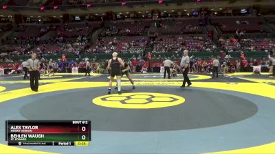 D1-215 lbs Cons. Round 1 - Alex Taylor, Mount Vernon vs Behlen Waugh, St. Edward