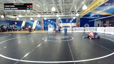 132 lbs Round 7 (8 Team) - Tyson Horel, Westside Wrestling vs Manuel Moreno, Greasers