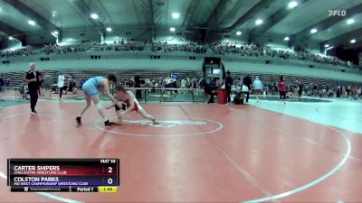 138 lbs Cons. Round 2 - Carter Shipers, Chillicothe Wrestling Club vs Colston Parks, MO West Championship Wrestling Club