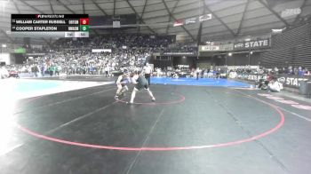 Boys 2A 157 lbs Cons. Round 1 - Cooper Stapleton, North Mason vs William Carter Russell, Orting