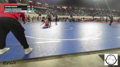 88 lbs Consi Of 16 #2 - Zayden Mason, Del City Middle School vs Frankie Robertson, Hennessey Takedown Club