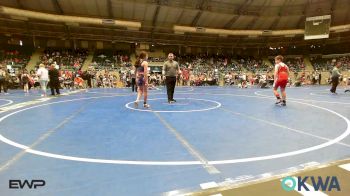 130 lbs Consi Of 4 - Daniel Page, Fort Gibson Youth Wrestling vs HollyJo Fansler, Verdigris Youth Wrestling