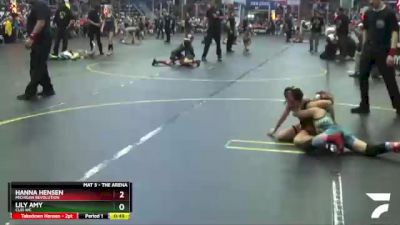 58 lbs Cons. Semi - Hanna Hensen, Michigan Revolution vs Lily Amy, Clio WC