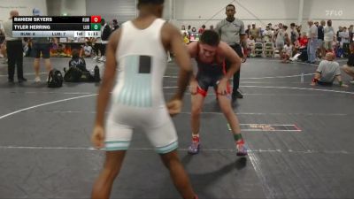 126 lbs Round 2 (4 Team) - Tyler Herring, Level Up Black vs Rahiem Skyers, Reverence United White