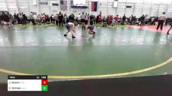 74 lbs Quarterfinal - James Moore, Stout Wrestling Academy vs Cash McFate, Gold Rush