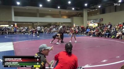 100 lbs Champ. Round 1 - Jameson Ritchie, Wolf Pack Wrestling Club vs Logan Henry, Rayne Wrestling Club