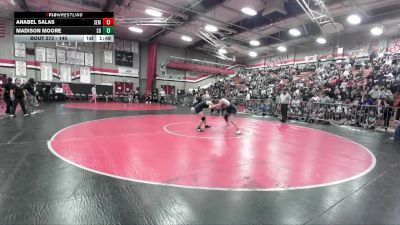 140 lbs Champ. Round 1 - Anabel Salas, South El Monte vs Madison Moore, San Dimas