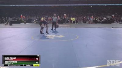 D3-106 lbs Cons. Round 1 - Cody Manzo, Whitehall HS vs Jude Rosas, Blissfield HS