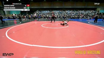 40 lbs Quarterfinal - Easton Lopez, Team Coalinga vs Westin Barnes, Hutchy Hammers