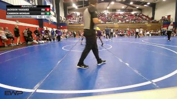 144 lbs Quarterfinal - Jackson Vasquez, Pryor Tigers Wrestling vs Cameron Morgan, Bristow