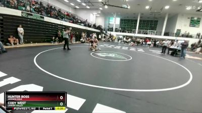 157 lbs Cons. Round 5 - Hunter Boss, Jackson Hole vs Cody West, Lander Valley