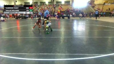 50 lbs Semifinal - Dallas Williams, Minion Training Center vs Kameron Toney, Seymour Youth Wrestling Club