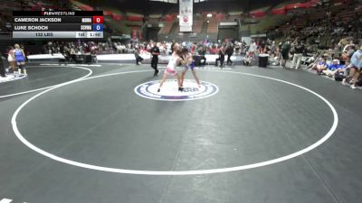 132 lbs Cameron Jackson, MDWA - Mount Diablo Wrestling Association vs Luke Schoch, SCVWA - Santa Clara Valley Wrestling Association