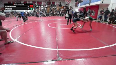 75-82 lbs Round 1 - Maizie Le, Poway Elite vs Allison Leyva, Mantanona TC
