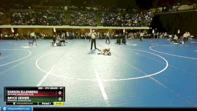 67 lbs Semifinal - Karson Ellenberg, Big Game Wrestling Club vs Bryce Heimer, Immortal Athletics WC