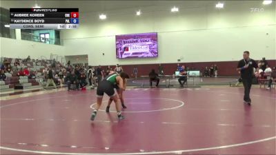 131 lbs Cons. Semi - Kaydence Boyd, Unattached vs Aubree Koreen, Cuesta College