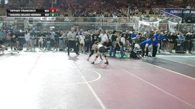 105 lbs 5th Place Match - Hadassa Majano Herrera, Winter Springs vs Tiffany Francisco, Western