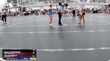 132 lbs Round 4 (8 Team) - Shyla Fleetwood, Grit Mat Club vs Taylor Aiello, RaZor GWC