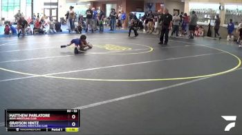 53 lbs Round 3 - Matthew Parlatore, NOVA Wrestling Club vs Grayson Hintz, Williamsburg Wrestling Club