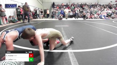 55 lbs Quarterfinal - Clay Hubler, Warner Eagles Youth Wrestling vs Cash Laferr, Greenwood Wrestling Academy