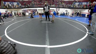 75 lbs Consi Of 4 - Gunner Bishop, Bristow Youth Wrestling vs Beckett Parker, Deer Creek Wrestling Club