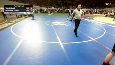 5A Boys 144 lbs Quarterfinal - Matthew Young, Canby Boys vs Jaden Ellis, Thurston Boys