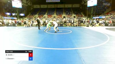 160 lbs Rnd Of 64 - Ben Smith, Utah vs Isaac Clauson, Illinois