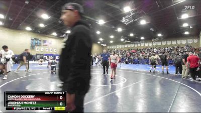 175 lbs Champ. Round 1 - Camdin Dockery, North Bakersfield High School vs Jeremiah Montez, Bakersfield