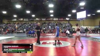 127 lbs Cons. Round 4 - Mckenna Barham, Laramie vs Roxie Rodriguez-Benabides, Pueblo Central